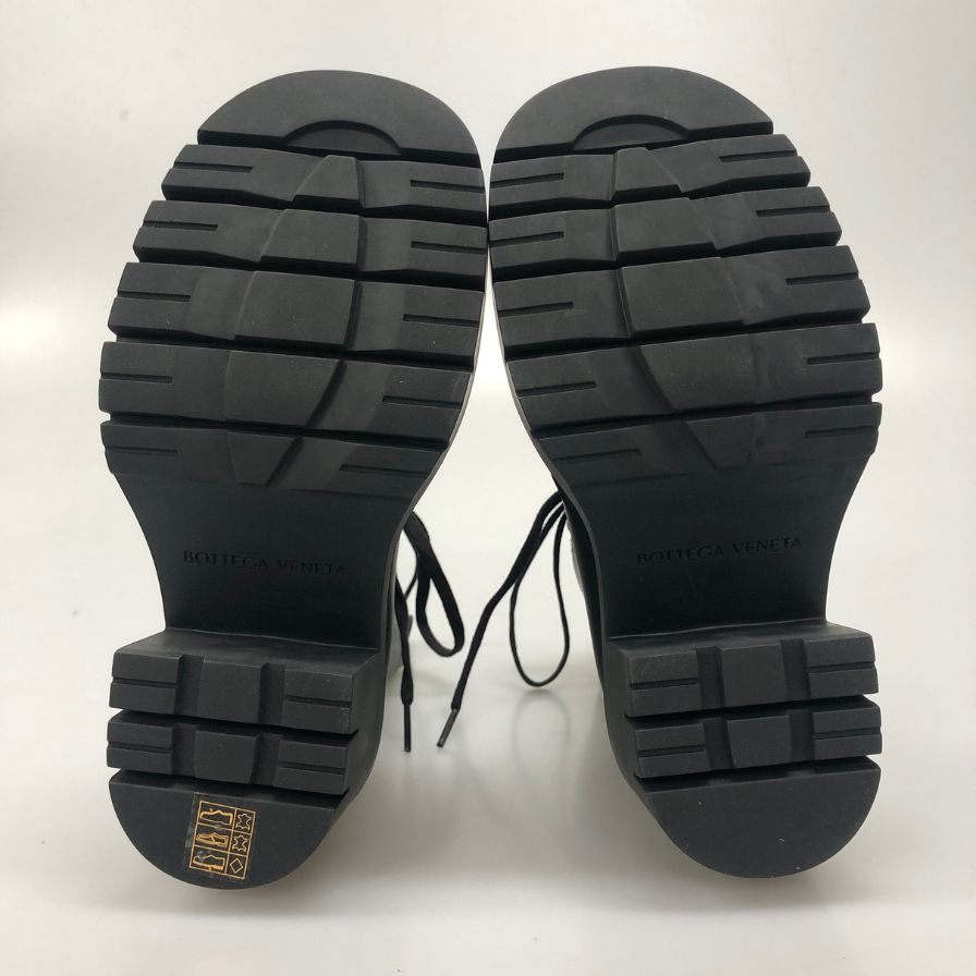ボッテガヴェネタ ブーツ LUG ANKLE ブラック サイズ35 レディース BOTTEGA VENETA 約21.5cm【AFD7】