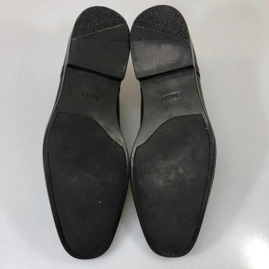 バリー Uチップ ダービー カーフ ロゴ刻印 ブラウン サイズUS10.5EEE BALLY 約28.5cm【YB4】