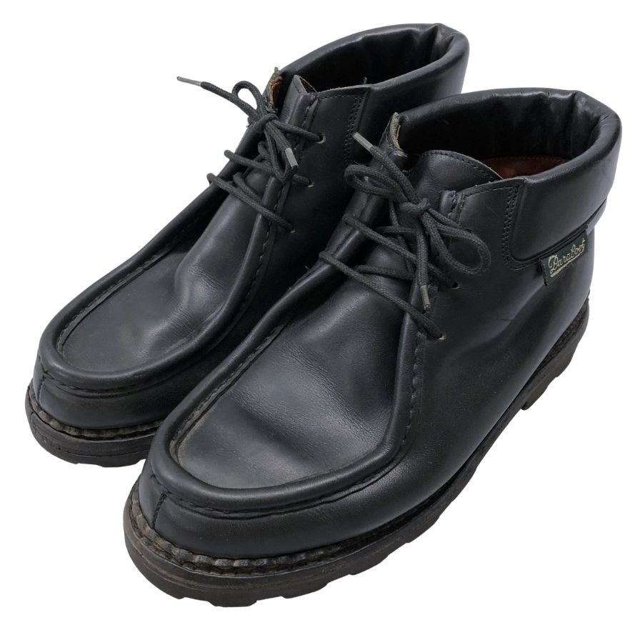 パラブーツ レザーシューズ ショートブーツ MILLY ミリー ブラック サイズ40 Paraboot ブーツ 約25.0cm【LA】【中古】