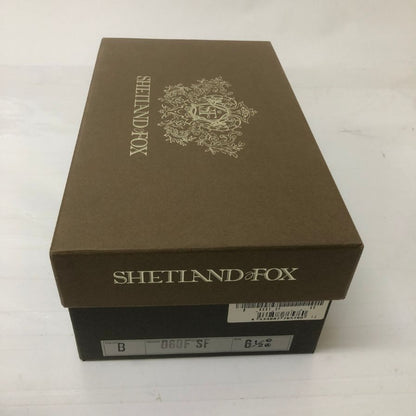 シェットランドフォックス レザーシューズ ストレートチップ ダイナイトソール メンズ サイズ6.5 ブラック SHETLAND FOX 約24.5cm【AFD14】