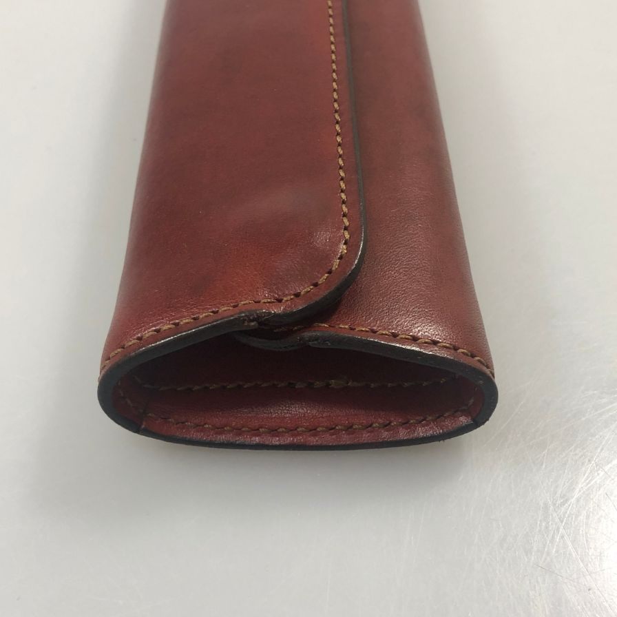 ワイルドスワンズ ペンケース シリンダー レッド レザー WILDSWANS【AFB55】【中古】