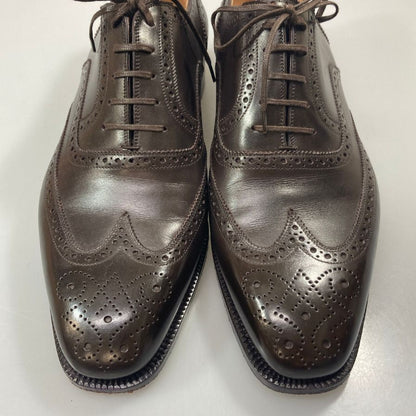 ステファノ・ベーメル 6350 フルブローグ Sラスト メンズ ダークブラウン サイズ43 Stefano Bemer ビジネスシューズ 約28.0cm【LA】【中古】