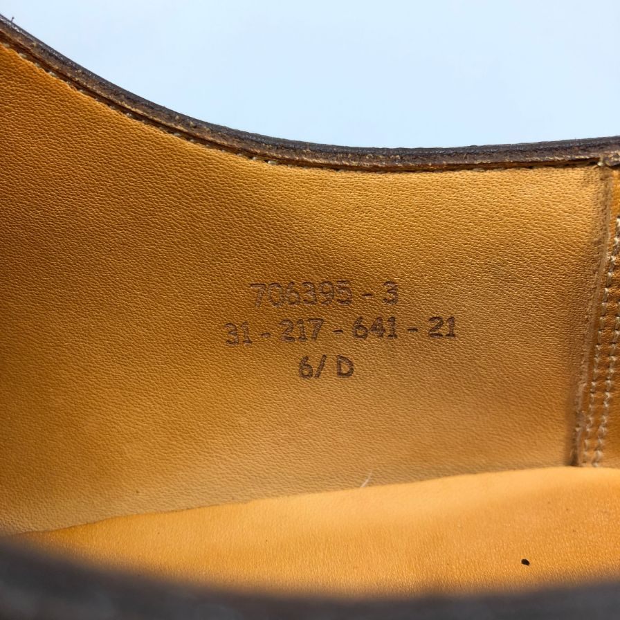 ジェイエムウエストン レザーシューズ 641 ゴルフ カーフ ダークブラウン UK6 J.M. WESTON ビジネスシューズ 約25.0cm【LA】【中古】