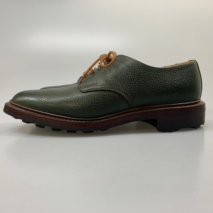 クロケット＆ジョーンズ トゥモローランド別注 レザーシューズ スターリング プレーントゥ シボレザー グリーン サイズ6.5E メンズ CROCKETT&JONES STIRLING ビジネスシューズ 約25.0cm【LA】【中古】