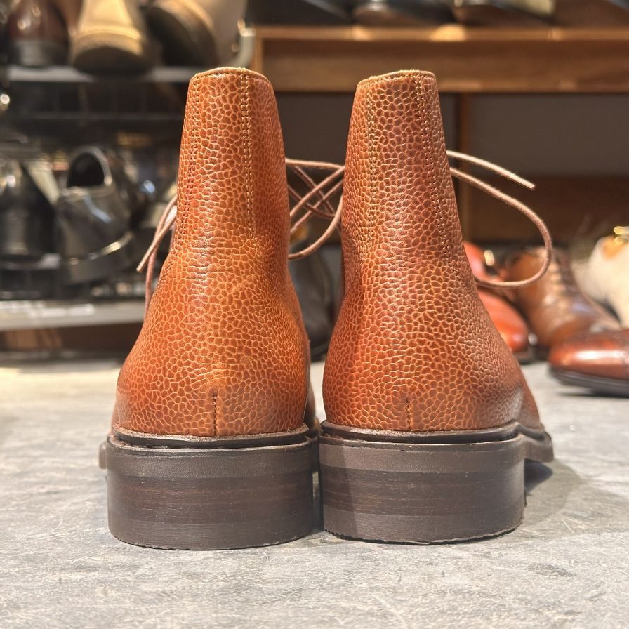 パラブーツ レザーブーツ セリニャン  Uチップ グレインレザー  ブラウン サイズUK6 メンズ PARABOOT ブーツ 約24.5cm【LA】【中古】