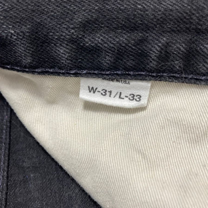 ロン ハーマン デニム パンツ USA製 セルビッジ 赤耳 メンズ サイズ31 ブラック Ron Herman Denim 【AFB41】