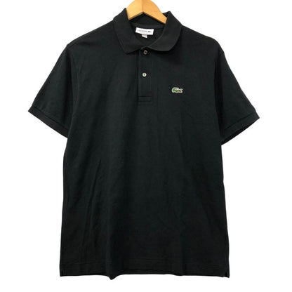 美品◆ラコステ ポロシャツ CLASSICFIT L1212AL メンズ ブラック サイズL LACOSTE 【AFB5】