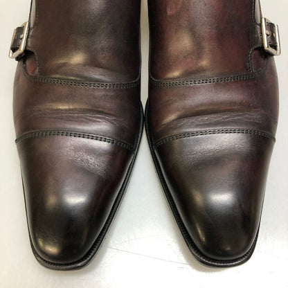 フランチェスコ ベニーニョ ダブルモンク 3624 メンズ 7ハーフ  ブラウン FRANCESCO BENIGNO 約25.5cm【AFC41】