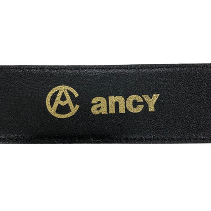エーエヌシーワイ レザーベルト エレファント ブラック メンズ 日本製 ancy【AFI16】