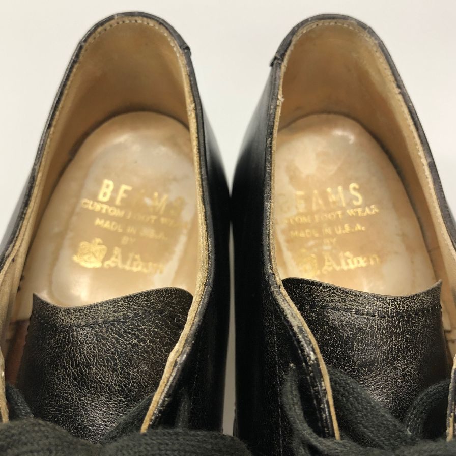 オールデン ビームス別注  54312 カーフ メンズ ブラック サイズ 6ハーフ ALDEN ビジネスシューズ 約24.5cm【LA】【中古】