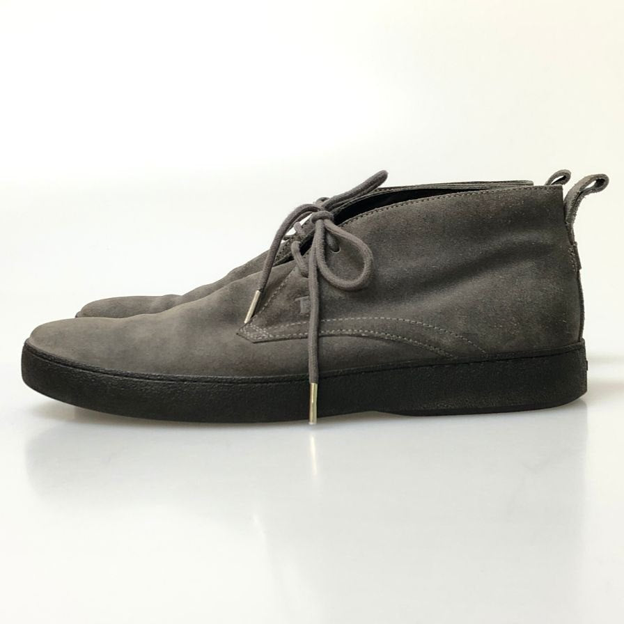 トッズ チャッカブーツ スエード グレー サイズ7.5 Tod's 約26.5cm【AFD6】
