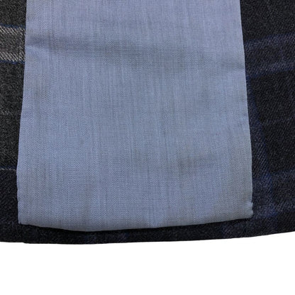 中古◆ブリオーニ 2B ウールジャケット ブルーチェック サイズXS メンズ イタリア製 Brioni 【AFB36】