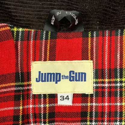 美品◆ジャンプ ザ ガン ハリントンジャケット オイルド ブラウン メンズ サイズ34 Jump the Gun 【AFB2】