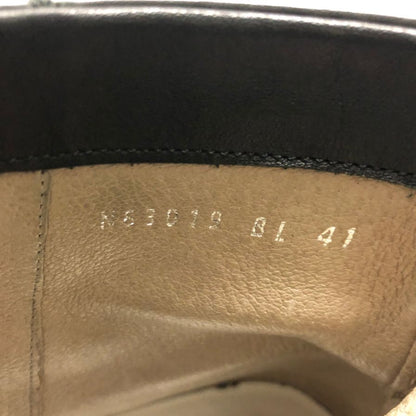 ニル アドミラリ ブーツ サイドジップ 本革 レザー ビブラム ソール ブラック メンズ サイズ41 nil admirari 約25.5cm【AFC29】