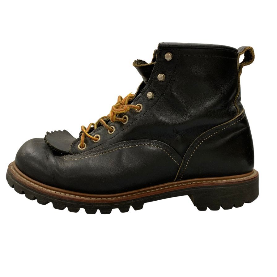 中古◆レッドウィング ブーツ ラインマン 2935 サイズ8.5D メンズ ブラック RED WING【AFC45】