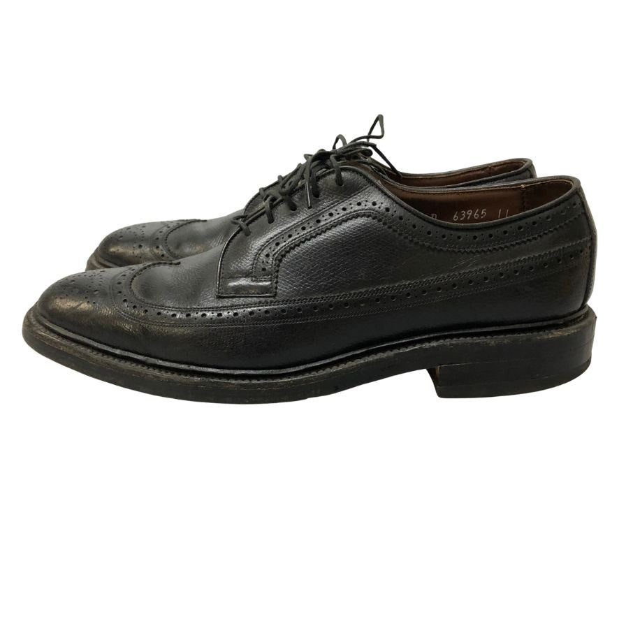 アレンエドモンズ レザーシューズ ロングウィング グレインレザー ブラック メンズ サイズUS8D Allen Edmonds 約26.0cm【TMP1】