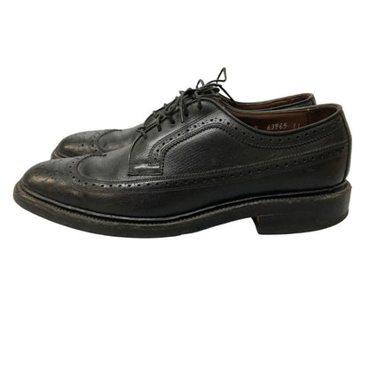 アレンエドモンズ レザーシューズ ロングウィング グレインレザー ブラック メンズ サイズUS8D Allen Edmonds 約26.0cm【TMP1】