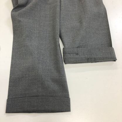 ベルナールザンス ×ビームス ウール混合 スラックス パンツ メンズサイズ US28  グレー BERNARD ZINS × BEAMS 【AFB30】