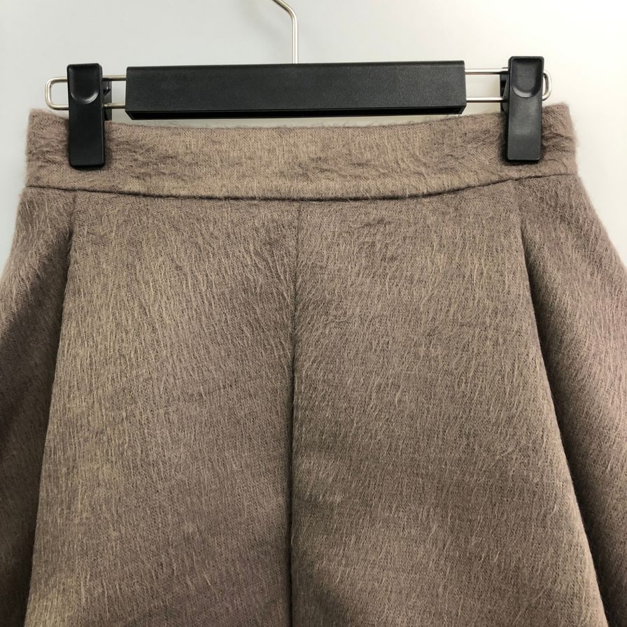 フォクシーニューヨーク コレクション 35257 ボンデッド モヘア フレアスカート レディース ブラウン サイズ38 FOXEY NEW YORK COLLECTION【AFB20】