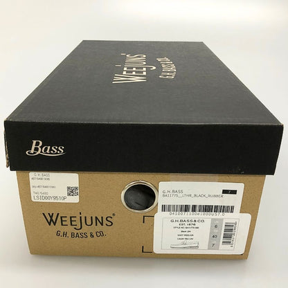 ジーエイチバス リンカーンモックビットローファー サイズ7 メンズ ブラック G.H.Bass&Co. WEEJUNS LINCOLN MOC BIT LOAFER ローファー 約25.5cm【LA】【中古】