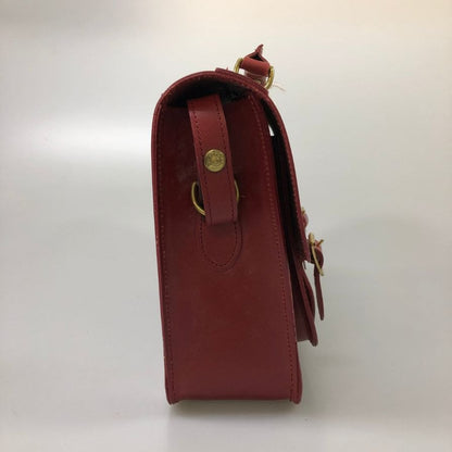 グレンロイヤル ショルダーバッグ サッチェル 13インチ ブライドルレザー ボルドー GLENROYAL SATCHEL BAG 13INCH【AFE9】