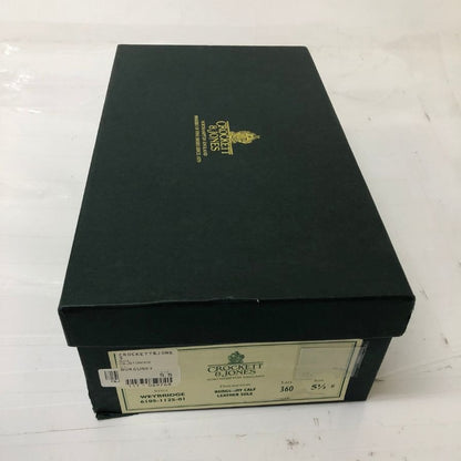 クロケット&ジョーンズ 6105 ウェイブリッジ ウイングチップ カーフ バーガンディ UK5.5E 360ラスト メンズ CROCKETT&JONES WEYBRIDGE ビジネスシューズ 約24.5cm【LA】【中古】