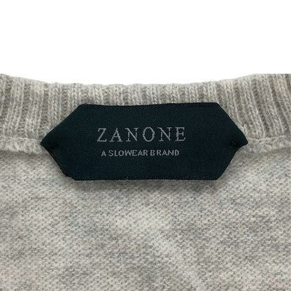 極美品◆ザノーネ ラウンドネック セーター トップス アンゴラ混 イタリア製 メンズ サイズ46 ホワイト系 ZANONE 【AFB11】