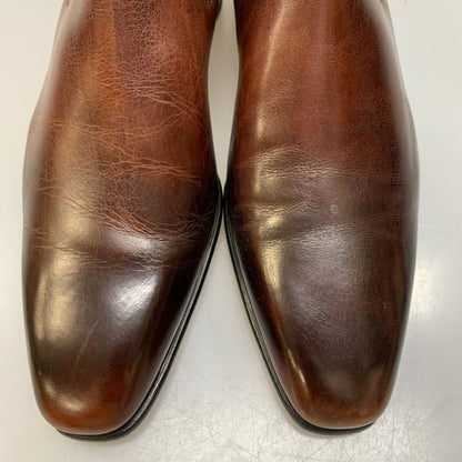 サントーニ サイドゴア ブーツ レザー メンズ ブラウン サイズ6 SANTONI 約25.0cm【AFC42】