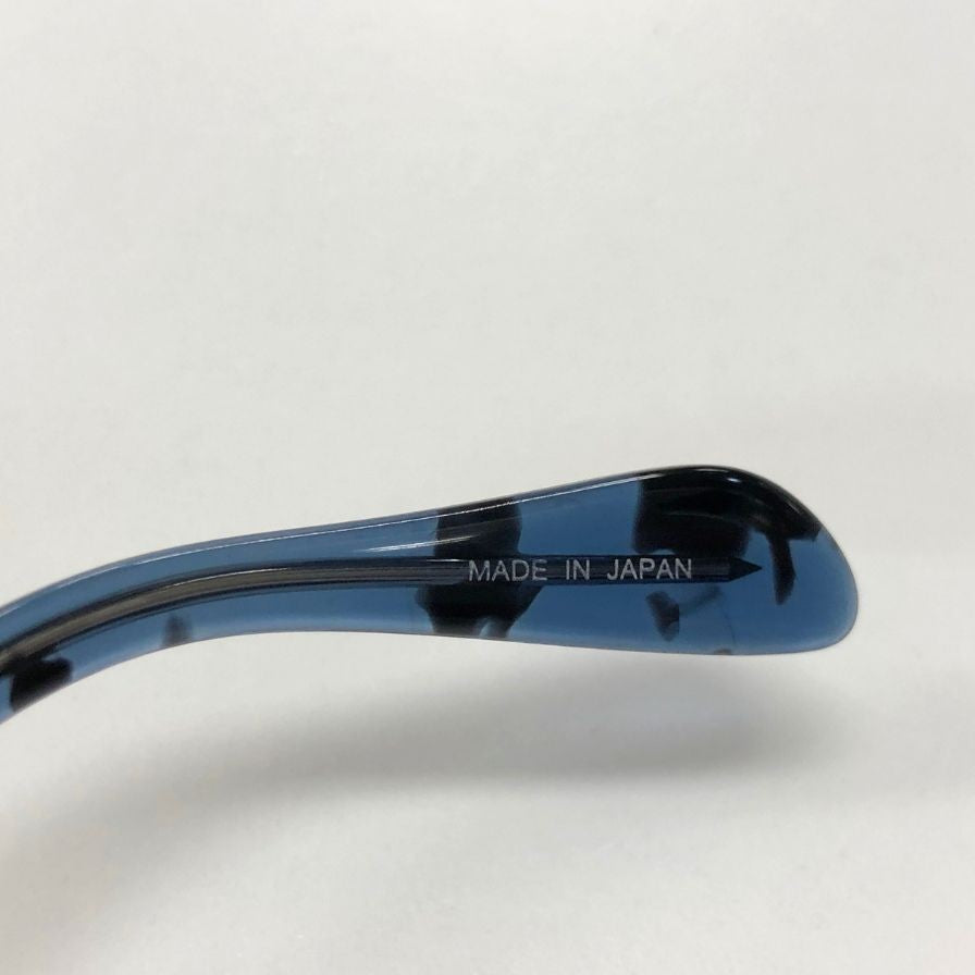 ソフネット×金子眼鏡 24AW 眼鏡 BINCHOTAN WELLINGTON GLASSES ブルー×ブラック メンズ SOPH-232082 SOPHNET.【AFI11】