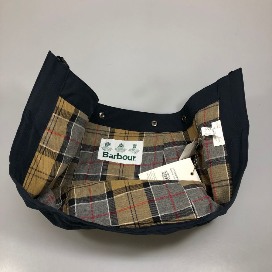 バブアー 2レイヤー フード 裏地コットン メンズ ネイビー Barbour【AFE1】【中古】