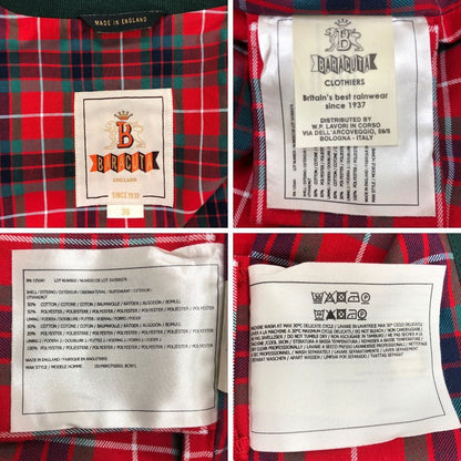 中古◆バラクータ ブルゾン ハリントンジャケット G9 スウィングトップ メンズ グリーン サイズ36 BARACUTA 【AFB3】