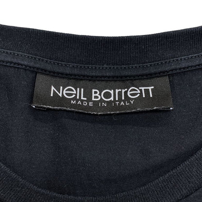 美品◆ニールバレット Tシャツ 20AW Hybrid Mohawk God TEE PBJT793B-P508S メンズ サイズXL ブラック Neil Barrett 【AFB15】
