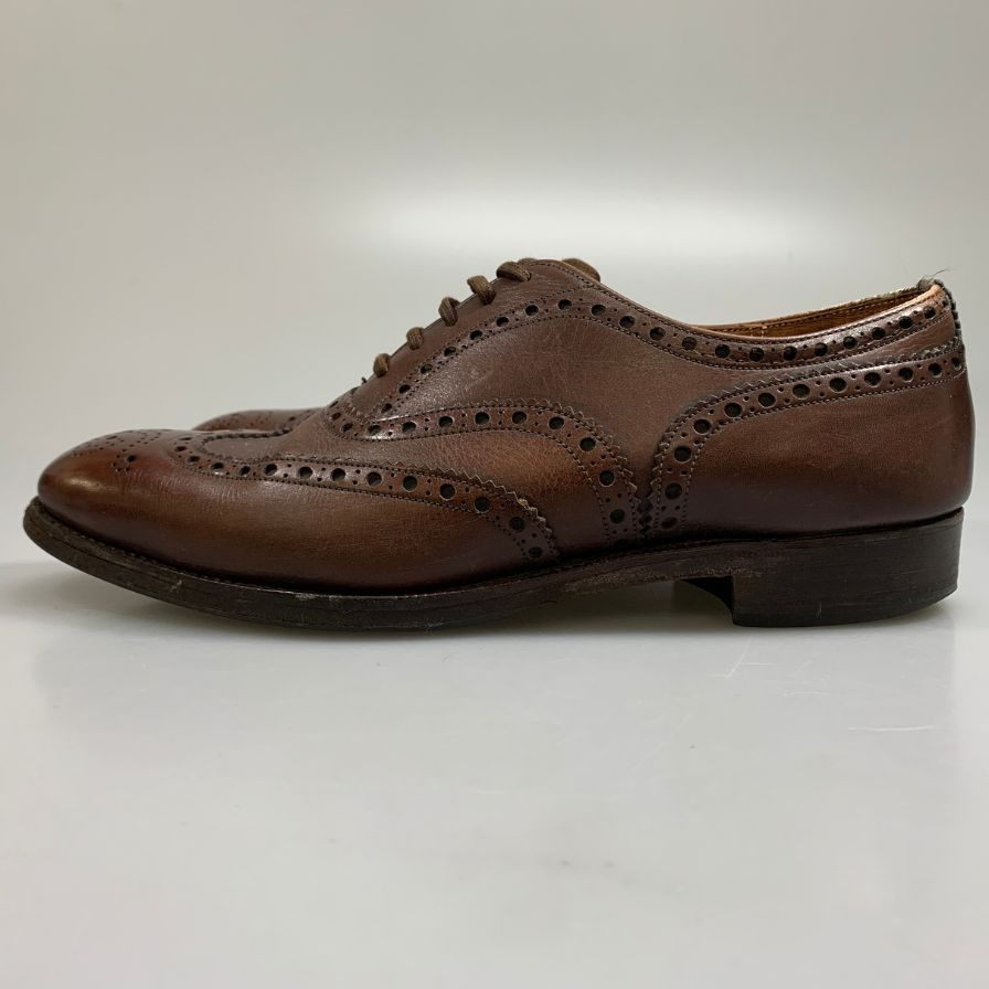 チャーチ レザーシューズ ウイングチップ カーフ ブラウン サイズUK7 Church's 約25.5cm【AFC46】
