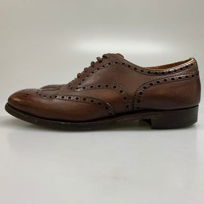 チャーチ レザーシューズ ウイングチップ カーフ ブラウン サイズUK7 Church's 約25.5cm【AFC46】