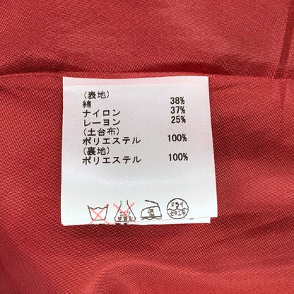 極美品◆グレースコンチネンタル ノースリーブワンピース レース 花柄 レッド系 レディース サイズ36 GRACE CONTINENTAL 【AFB6】