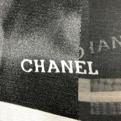 シャネル スカーフ ココマーク ロゴ総柄 ブラック レディース CHANEL【AFB53】