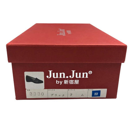 ジュンジュンバイ新宿屋 レザーパンプス ラム 3330 ブラック サイズ22cm レディース Jun.Jun by shinjukuya 約22.0cm【7-11】
