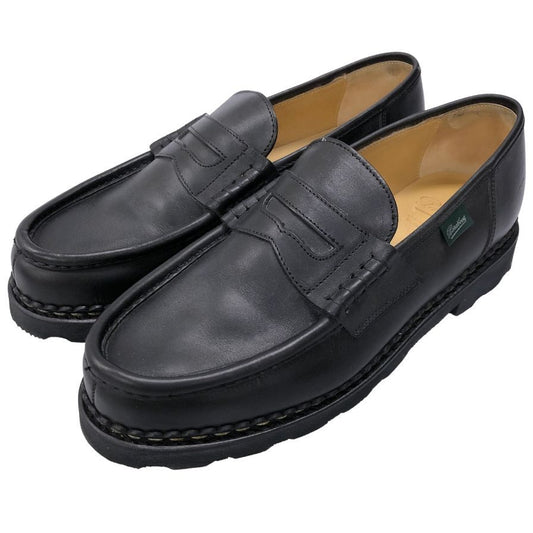 パラブーツ ローファー ランス レザー ブラック サイズ8 メンズ PARABOOT REIMS ローファー 約26.5cm【LA】【中古】