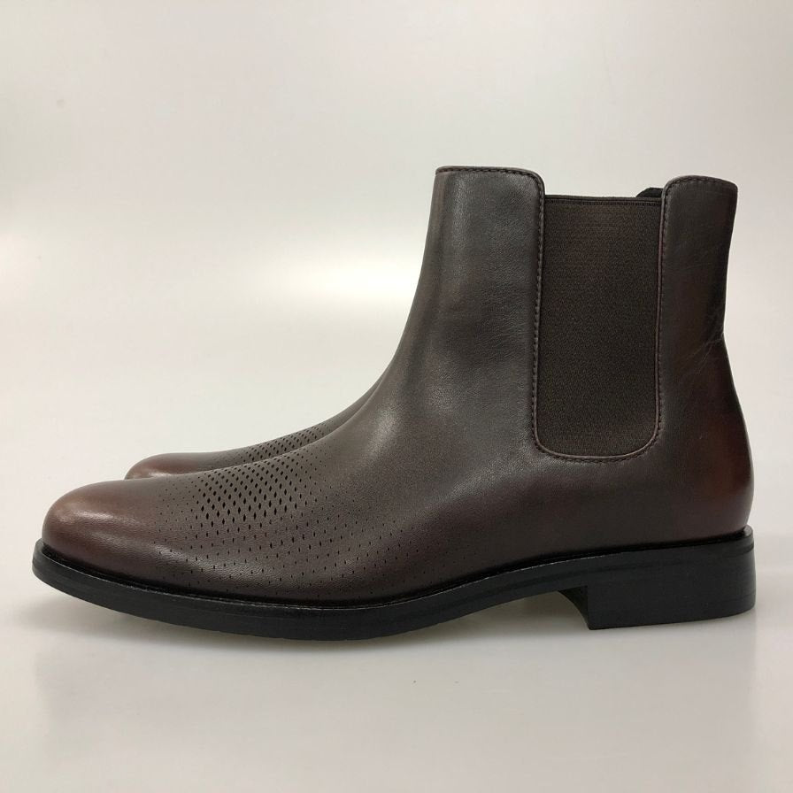 コールハーン レザーシューズ C38376 ワシントングランド レーザーチェルシーブーツ サイズ7 ブラウン メンズ COLE HAAN 約25.5cm【AFC35】