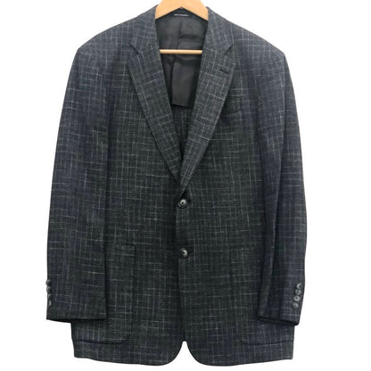 極美品◆エンポリオアルマーニ テーラードジャケット G LINE 2B チェック サイドベンツ メンズ サイズ50 EMPORIO ARMANI 【AFB6】