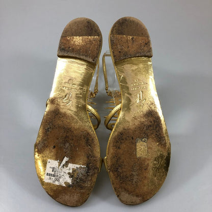 ジュゼッペザノッティ サンダル 20周年ジュエルエディション ゴールド レディース サイズ39 giuseppe zanotti 約25.5cm【AFC53】