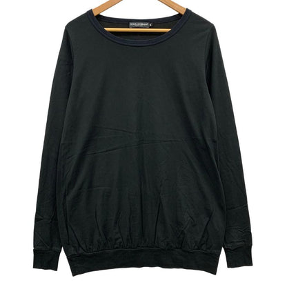 美品◆ドルチェ＆ガッバーナ ロンT 長袖Ｔシャツ カットソー ブラック サイズ40 メンズ DOLCE&GABBANA 【AFB33】