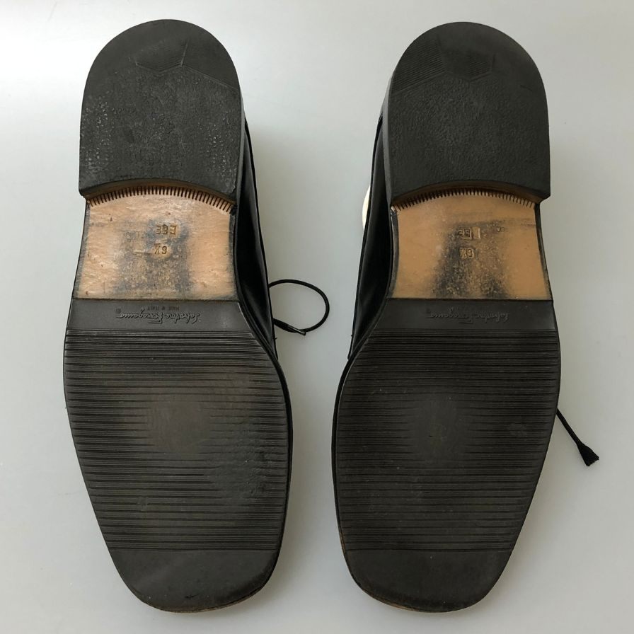 サルバトーレ フェラガモ STUDIO ストレートチップ イタリア製 ブラック サイズ6.5EEE Salvatore Ferragamo 約25.0cm【AFC34】