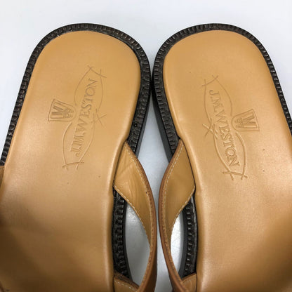 ジェイエムウエストン サンダル ダブルV ミュール ブラウン サイズ8 メンズ J.M.WESTON  約26.5cm【LA】【中古】