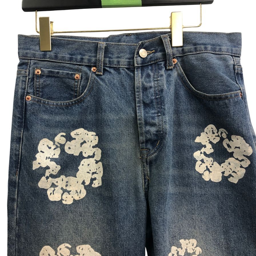 リーバイス×デニムティアーズ フラワープリント デニム メンズ サイズ30 ブルー系  Levi's Denim Tears 【AFB19】