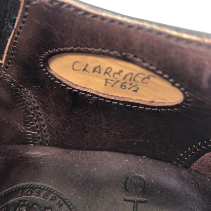 ジョセフチーニー Clarence スリッポン サイドエラスティック カーフ ブラック サイズUK6.5 JOSEPH CHEANEY 約25.5cm【AFC48】