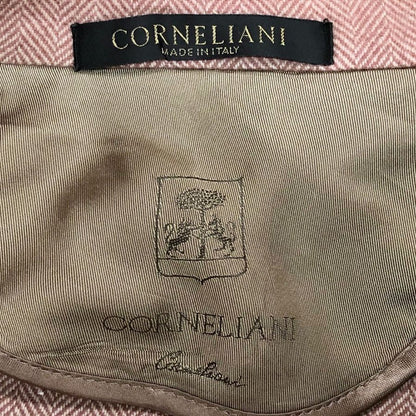 美品◆コルネリアーニ ジャケット シングル ウール アンゴラ混 ピンク サイズ50 メンズ Corneliani 【AFB21】