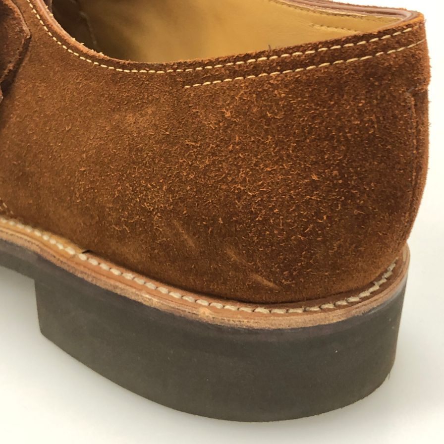 ジョンロブ レザーシューズ ダブルモンク ウィリアム スエード ブラウン メンズ サイズUK7E 9795ラスト JOHN LOBB William スエードシューズ 約25.5cm【LA】【中古】