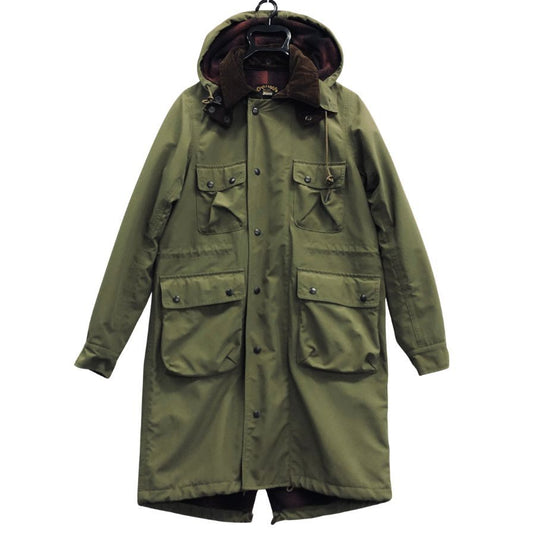 極美品◆ウエストライド モッズコート M47 内側チェック カーキ メンズ サイズ36 WESTRIDE 【AFA3】