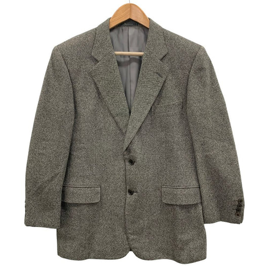 美品◆アクアスキュータム 96AB5 テーラードジャケット カシミヤ グレー メンズ サイズ3F Aquascutum 【AFA6】